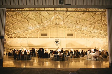 My Hangar Wedding | That Day Airplane Hanger Wedding, Airplane Hangar Wedding, Aviation Wedding Theme, Pilot Wedding, Hangar Wedding, Airplane Wedding, Aviation Wedding, Airplane Hangar, Dream Wedding Venues