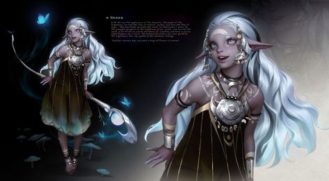 ArtStation - Brightmoon Tribe Jodie Muir, Design A Character, Fantasy Friends, Character Game, Drawing Styles, Fantasy Sci Fi, Deep Woods, Fantasy Forest, Original Characters