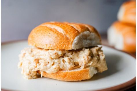 Crock Pot Shredded Chicken Sandwiches, Ohio Chicken Sandwich Recipes, Cream Chicken Sandwich, Ohio Shredded Chicken Sandwiches, Ohio Chicken, Ohio Shredded Chicken, Shredded Chicken Sandwiches, Cattle Barn, Cream Chicken