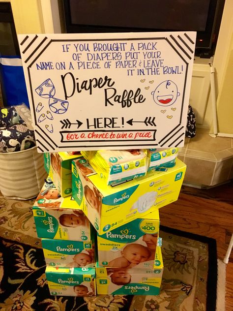 Huggies And Chuggies Party Games, Apartment Baby Shower Ideas, Gender Reveal Raffle Prize Ideas, Baby Raffle Ideas, Diy Boy Baby Shower Decorations, Diaper And Wipes Shower Ideas, Baby Shower Raffle Ideas, Diapers And Wipes Baby Shower Ideas, Baby Shower Diaper Raffle Prize Ideas