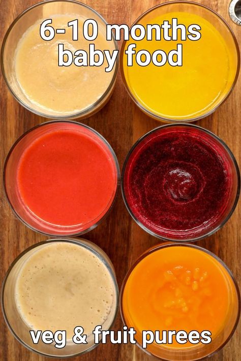 Healthy Baby Puree Recipes, Puree Food Ideas, Puree Food For Babies, Recipes For Baby Food 6 Months, Banana Puree Recipe, How To Start Solids With Baby, How To Make Fruit Puree, Puree Baby Food Recipes 6 Months, Baby Fruit Puree