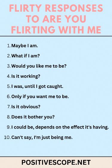 "Are You Flirting With Me Responses" provides a delightful repertoire of phrases and comebacks to navigate the fine line between casual banter and genuine interest, ensuring your conversations are engaging and enigmatic." #Flirting #Communication #RespectfulInteractions #FunConversations #ClarityInCommunication #InclusiveFlirting" How To Have A Flirty Personality, How To Flirt Subtly, Oblivious To Flirting, Flirty Banter Quotes, Flirty Replies For Him, Spanish Flirting, Wlw Flirting Tips, Subtle Flirting Texts, A Knife Are You Flirting With Me