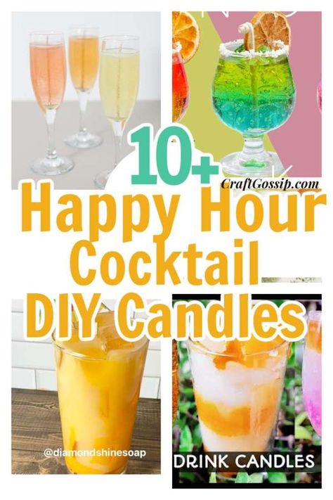 Margarita Candle Diy, Drink Candle Ideas, Unique Diy Candle Ideas, Cocktail Candles Diy, Drink Candles Diy, Dessert Candles Tutorials, Diy Candle Ideas Creative, Fun Candles Diy, Candle Making Party Ideas