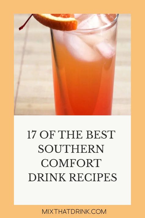 We’ve got some of the best Southern Comfort drink recipes for you. This whiskey liqueur makes delicious cocktail recipes and mixed drinks. Southern Comfort Whiskey, Cocktails With Southern Comfort, Southern Comfort Drinks Recipes, Southern Comfort Cocktails Recipes, Drinks With Southern Comfort, Southern Comfort Cocktails, Southern Comfort Drinks Cocktails, Southern Comfort Drinks, Southern Cocktails