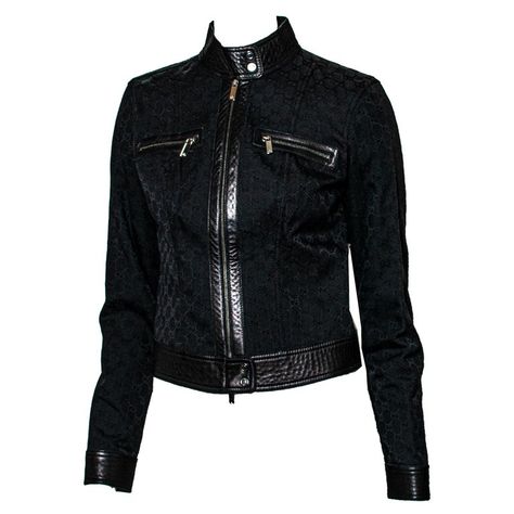 Gucci by Tom Ford F/W 2000 Black GG Monogram Denim Gucci By Tom Ford, 00s Style, Gucci Jacket, Ford Black, Moto Vintage, Gucci Outfits, Gg Monogram, Gucci Monogram, 2000s Fashion Outfits