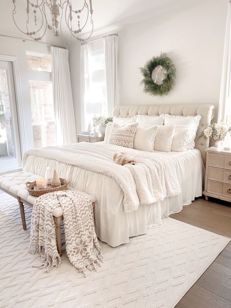 Panelling Ideas, Bedroom Moodboard, Grandma Design, Neutral Farmhouse, Home Design Diy, White Bed, Neutral Bedroom, Coastal Grandma, Spare Room