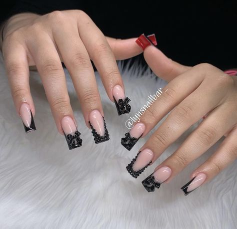 Nail Ideas Medium, Nail Ideas Medium Length, Medium Length Nails Acrylic, Md Nails, Medium Length Nails, Length Nails, Uñas Ideas, Sweet 17, French Tip Nail Designs