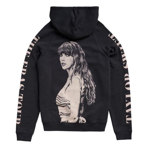 Every Piece of Taylor Swift Merch — TAYLOR SWIFT THE ERAS TOUR BLACK HOODIE $75 Beth Gibbons, Kings Of Convenience, Taylor Swift Top, Taylor Merch, Taylor Swift Merchandise, Herbert Von Karajan, Linda Mccartney, Elvis Costello, Duke Ellington