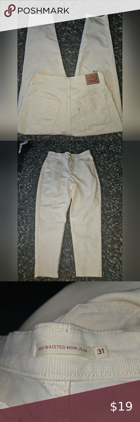 Levi's mom Jean size 31 Levi Mom Jeans, Mom Jean, Cream Color, Levi's, Mom Jeans, Jeans Size, Like New, Cream, Outfit Inspo