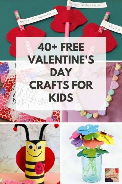 Find the perfect free Valentines Day craft and gift ideas for kids to make at home and in the classroom. Candy Bar Decoracion, Valentine Stuff, Valentine's Day Crafts, Easy Valentine Crafts, Valentine's Day Crafts For Kids, Holiday Side, Valentine Crafts For Kids, Kids Holiday