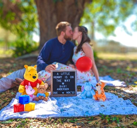 Ultrasound Announcement, Pregnancy Announcement Pictures, Baby Announcement To Husband, Pregnant Outfits, Unique Baby Announcement, November Baby, Fun Baby Announcement, Winnie The Pooh Nursery