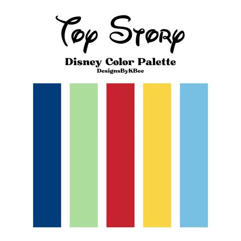 Toy Story Colour Palette, Disney Colors Palette, Disney Color Pallette, Snow White Color Palette, Pixar Color Palette, Disney Color Combos, Disney Movie Color Palettes, Disney Characters Color Palette, Disney Color Palette Character Design