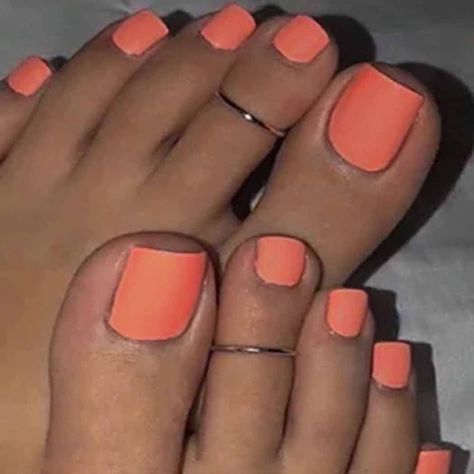 You tell me Light Orange Toe Nails, Burnt Orange Toe Nails, Orange Toe Nail Designs, Orange Toenails, Toenail Ideas, Toenail Colors, Orange Toes, Orange Toe Nails, Artificial Beach