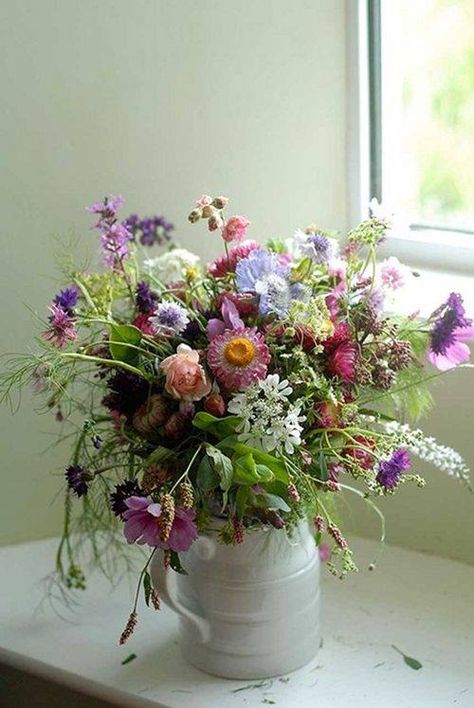 Soft colourful seasonal country flowers | The Garden Gate Flower Company in Cornwall | The Natural Wedding Co Bouquet Champetre, Flower Company, Garden Gate, Beautiful Flower Arrangements, Table Flowers, Nature Wedding, Garden Gates, Shade Garden, Beautiful Blooms