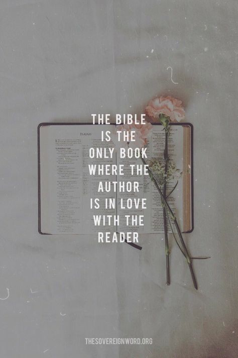 The Bible is the only book where the author is in love with the reader Spread The Gospel, Ayat Alkitab, The Gospel, Verse Quotes, Bible Inspiration, Bible Verses Quotes, Jesus Quotes, Quotes About God, Bible Scriptures