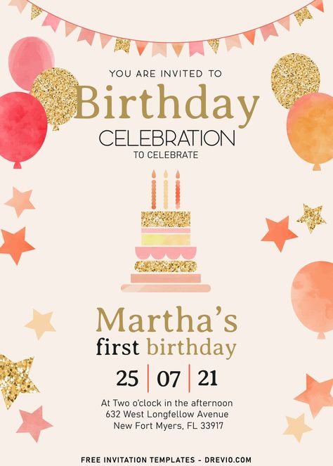 1year Birthday Invitation Card, 1st Year Birthday Invitation Card, 1 Year Birthday Party Invitations, Birthday Card Ideas Invitation, Birthday Party Invitation Card Design, One Year Birthday Invitation Card, Undangan Birthday Party, 1 St Birthday Invitation Card, Digital Birthday Invitations Design