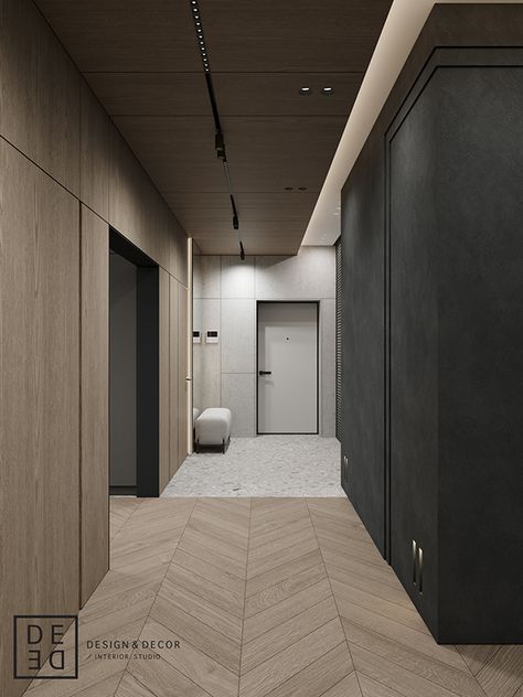 Grey Terrazzo Texture, Apartment With Terrace, Luxury Houses Entrance, Hallway Corridor, Mad About The House, Corridor Design, Shoe Cabinets, تصميم داخلي فاخر, Bedroom Entrance