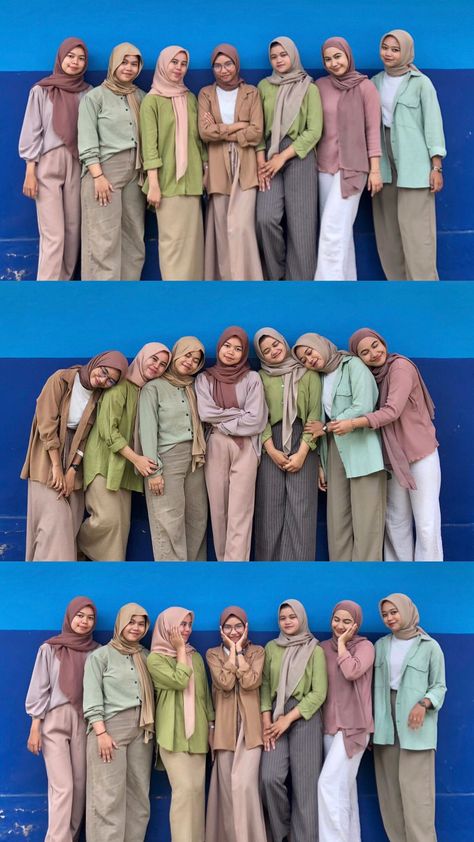 #ootdhijab #ootd #bestie #outfit #earthtone #ootdhijab #cewebumi Earth Tone Ootd, Earthtone Outfits, Earth Tone Outfits, Ootd Hijab, Hijab Outfit, Earth Tones, Ootd