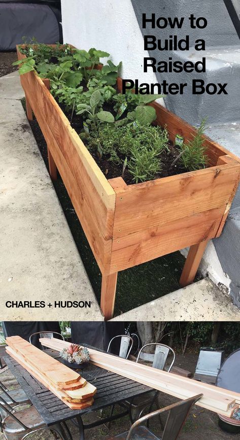 Building Planter Boxes, Raised Garden Beds Diy Vegetables, Taman Diy, Funny Vine, Garden Boxes Diy, Raised Planter Boxes, Garden Planter Boxes, Diy Planter Box, Wooden Planter