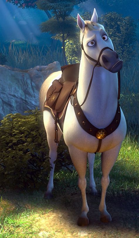 Maximus - Tangled movie - Disney ... Maximus Tangled, Disney Horses, Tangled Movie, Disney Sidekicks, Mother Gothel, Images Disney, Film Disney, Art Disney, Disney Tangled