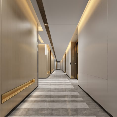 Entrance Lobby Design, Art Deco Style Interior, Dream House Aesthetic, Hotel Corridor, Lobby Interior Design, Corridor Design, Modern Flooring, Hotel Concept, House Aesthetic