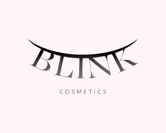 Blink Cosmetics Logo design Eyelash Logo Design Ideas, Eyelash Packaging Ideas, Eyelashes Logo, Lash Company, Lash Logo Design, Logo Design Samples, Cosmetics Logo, Glitter Business Cards, Lash Logo