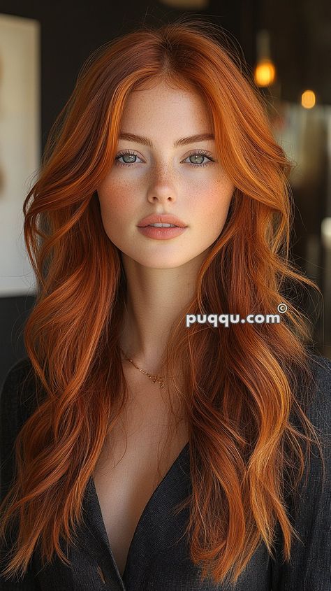 Rich and Radiant: Auburn Hair Color for Every Skin Tone - Puqqu Titian Hair Colour, Caramel Ginger Hair, Intense Copper Hair, Rich Auburn Hair Color, Golden Copper Hair Color, Ginger Red Hair, Auburn Hair Color, Auburn Color, Natural Red Hair