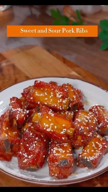 Sweet And Sour Ribs Chinese, Chinese Sweet And Sour Pork Ribs, Chinese Ribs Recipe, Sweet And Sour Pork Ribs, Sweet And Sour Ribs, Sweet N Sour Pork Recipe, Pork Ribs Recipe, Pork Rib Recipes, Ribs Recipe