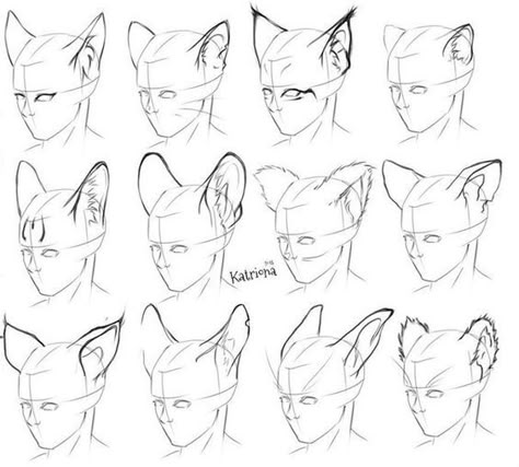 How To Draw Wolf Ears, Drawing Help, Art Help, Drawing Refs, Concept Art Drawing, Body Drawing, Poses References, Art Refs, Drawing Stuff