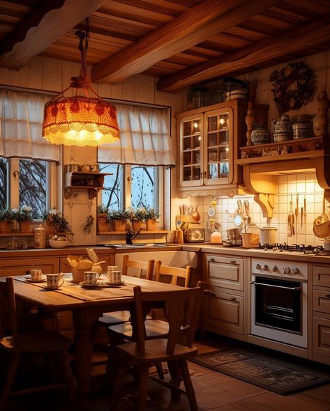 Cozy Cottage Core Kitchen, Cozy Warm Home Aesthetic, Country House Decor Kitchen, Farmhouse Cozy Living Room, Warm Cozy Apartment, Cottage Interiors Cozy, Cottage Kitchen Aesthetic, Cabin Interiors Kitchen, Kitchen Ideas Cozy