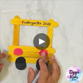 Back to School Popsicle Sticks bus craft! | Back to School Popsicle Sticks bus craft! | By Zippi Kids CornerFacebook School Bus Photo, Photo Frame Craft, Bus Craft, School Bus Crafts, School Bus Safety, Bus Crafts, Bus Safety, September School, School Keepsake