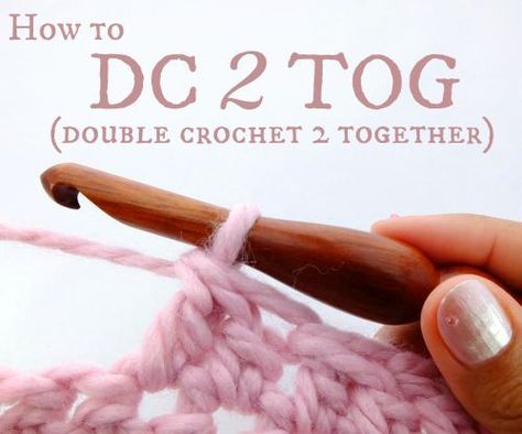 Crochet Bobble, Double Crochet Decrease, Beginner Crochet Tutorial, Crochet Geek, Crochet Decrease, Crochet Stitches For Beginners, Double Crochet Stitch, Crochet Stitches Tutorial, Crochet Instructions