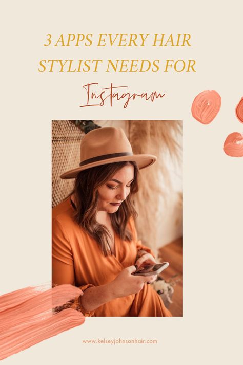 Apps For Hairstylists, Hair Pages Instagram, Hair Stylist Instagram Handles, Instagram Posts For Hairstylists, Hair Stylist Marketing Ideas, Hairstylist Instagram Aesthetic, Social Media Hair Stylist, Becoming A Hairstylist, Hair Stylist Instagram Name Ideas