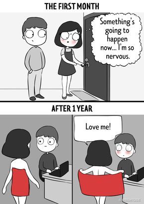 Relationship Comics, Cute Couple Comics, Funny Relationship Jokes, Jokes Images, Couples Comics, Relationship Jokes, Memes Sarcastic, Cute Love Cartoons, Funny Couples