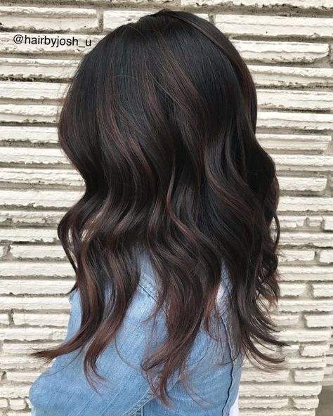 Highlights For Black Hair, Subtle Brown Highlights, Chocolate Highlights, Coffee Brown Hair, Chocolate Brown Hair Color Ideas, Brown Hair Shades, Brown Hair Color Ideas, Dark Brunette Hair, Chocolate Brown Hair Color