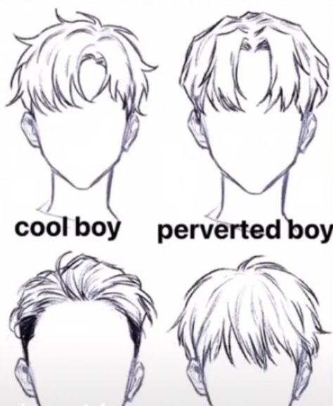 Boy Hair Drawing, Highlights Silver, Foto Kelakar, Pelo Anime, Drawing Hair Tutorial, Drawing Hair, Anime Boy Hair, Výtvarné Reference, Hair Sketch