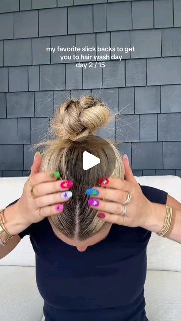 Curlyhair care  & Skincare on Instagram: "braided double knot bun 🤍 one of my favorite slick back looks of all time!! products used— Tangle teezer comb Dae hair styling cream prose hair brush hair ties goodyhair elastics #hairtok #hairhowto #hairstyle #hairtutorial #slickback #hairideas #hairinspo" Slick Back Looks, Hair Styling Cream, Knot Bun, Tangle Teezer, Double Knot, Slick Back, Brush Hair, Slicked Back Hair, Styling Cream