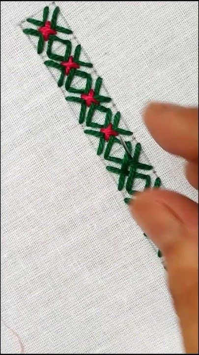 Hand Embroidery Border Designs, Hand Embroidery Neck Designs, Krishna Mandir, Frame Embroidery, Border Line, Sewing Sleeves, Swedish Embroidery, Basic Hand Embroidery Stitches, Simple Hand Embroidery Patterns