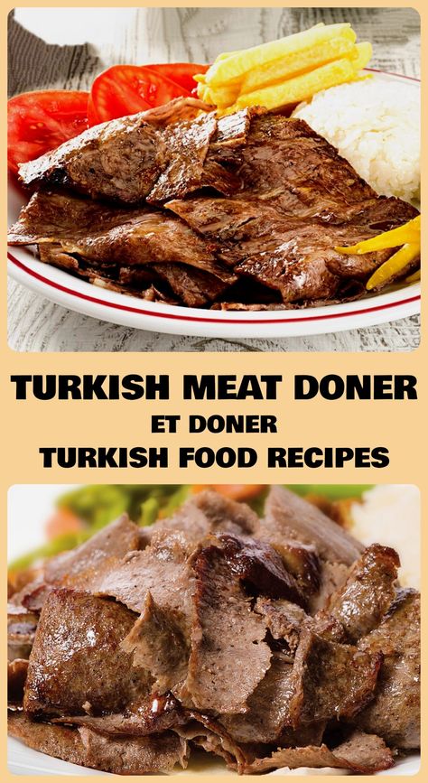 Doner Recipe, Donair Meat Recipe, Kebab Recipes Beef, Gyro Meat Recipe, Doner Kebabs, Kebab Meat, Middle East Recipes, Doner Kebab, Kabob Recipes