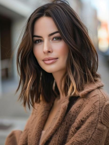 Lob Haircut 2024: Trendy and Versatile Styles for Every Hair Type Tia Bachelorette Hair, Lob Haircut Fall 2024, Long Hairstyles Haircuts For Women, Level 6 Hair With Balayage, Long Bob Haircuts Dark Hair, Haircut Longer In Front Shorter In Back, Pass Shoulder Length Hair, New Hair Trends 2020, Cool Woman Haircut