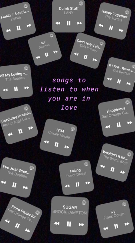 Songs That Make Me Think Of Him, When Ur In Love, A Person Who Loves Music, Song To Listen To When, Ur In Love, Feel Good Songs, Happy Songs Playlist, Happy Love Songs, Songs To Listen To When