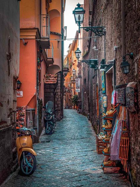 Italy Coastal Towns, Italian Coastal Towns, Coastal Town Aesthetic, Italian Background, Italian Buildings, Old Town Italy, Coastal Italy, Writing Block, Towns In Italy