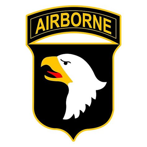 US Army - 101st Airborne Division - Screaming Eagles - Border - Clean Style Airborne Tattoos, Airborne Army, Behind Enemy Lines, Light Infantry, Screaming Eagle, Army Images, 101st Airborne Division, 101st Airborne, Army Patches