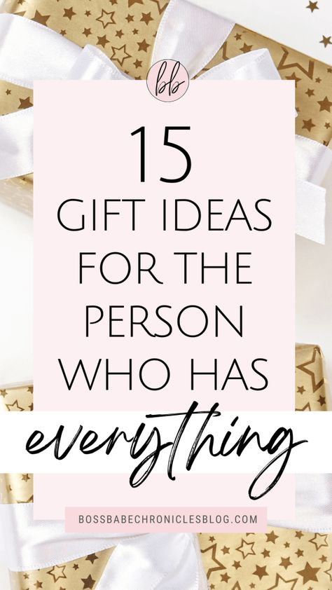 Do you have people in your life who seem to have everything? In that case, buying them a gift can be troublesome. Here are 15 unique gift ideas for the person who has everything. What to give someone as a gift when you don't know what to get. Ideas for Christmas gifts. Birthday gift ideas for your friends. Gift ideas for your family and friends. Creative Thoughtful Gifts, Unique Gift Ideas For Friends, Best Thoughtful Gifts, Nice Presents For Friends, Birthday Gifts For Myself Cute Ideas, Gifts Just Because, Sentimental Gifts For Boss, Gift For Creative Person, Most Thoughtful Gifts