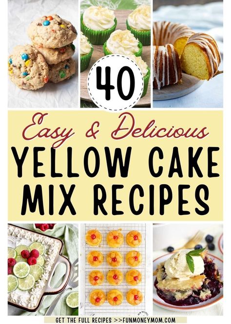 Golden Yellow Cake Mix Recipes, Duncan Hines Yellow Cake Mix Recipes, Yellow Cake Mix And Peach Pie Filling, Easy Recipes Using Yellow Cake Mix Boxes, Brownie And Yellow Cake Mix Together Recipes, Butter Golden Box Cake Mix Recipes, What Can I Make With Yellow Box Cake, Start With A Cake Mix Recipes, Yellow Cake Mix Add Ins