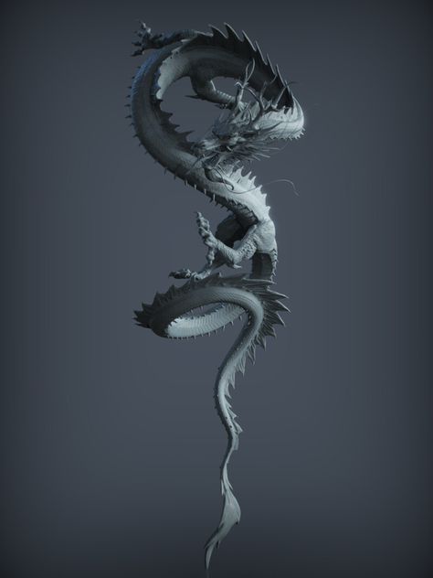 Concept Model, A Dragon, Zbrush, The Dragon, Stretching, Just In Case