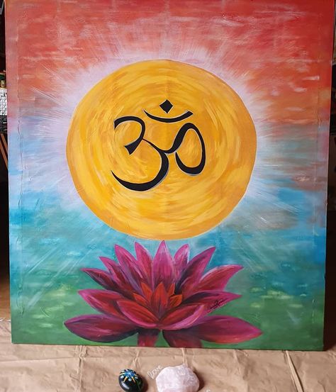 Yoga Painting Ideas Easy, Yoga Art Painting, Chakra Painting, Yoga Painting, Yoga Wall Art, Monet Water Lilies, Yoga Wall, Simple Canvas Paintings, Painting Canvases