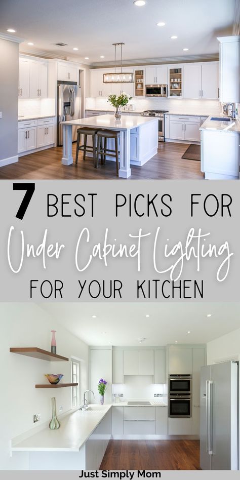 Cabinet Lighting Kitchen, Kitchen Counter Lighting, Best Under Cabinet Lighting, Easy Home Renovations, Stylish Kitchen Decor, Kitchen Under Cabinet Lighting, Kitchen Decoration Ideas, Light Kitchen Cabinets, Under Counter Lighting