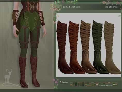 The Sims Resource - NEEM ELVEN BOOTS Sims 4 Cc Httyd, Lord Of The Rings Sims 4 Cc, Sims 4 Nymph Cc Clothing, Fantasy Sims Cc Clothes, Lotr Sims 4 Cc, Sims 4 Druid Cc, Sims 4 Cc Elf Clothes, Fantasy Cc Ts4, Dnd Sims 4 Cc