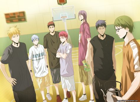 Team Vorpal Swords Kise Kuroko No Basket, Vorpal Swords, Murasakibara Atsushi, Kise Ryota, Kuroko No Basket Characters, Rainbow Boys, Aomine Daiki, Kise Ryouta, Basketball Anime